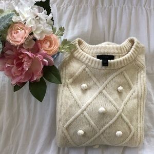 J. Crew Sweaters - “JUST IN” J. Crew cream sweater J. Crew Sweaters - “JUST IN” J. Crew cream sweater